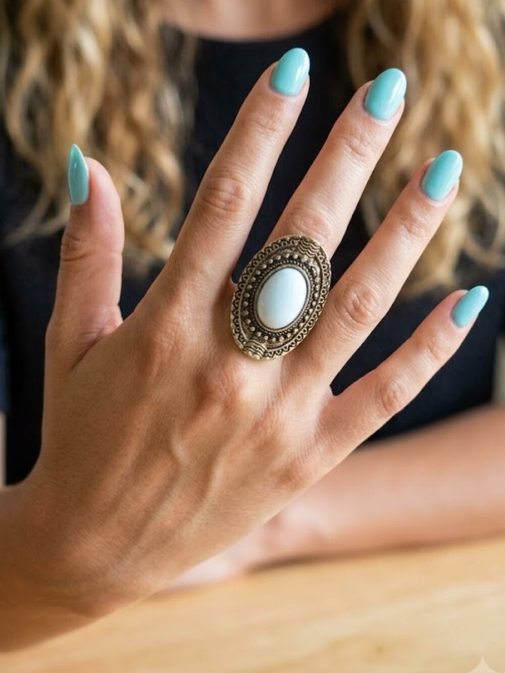 Ladies Aztec Ring 4 Piece Set - Picture 4 of 7